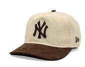Cap New Era - MLB Suede Visor 9FIFTY A-Frame - NY Yankees - Cream