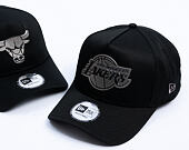 Cap New Era - NBA Metallic 9FORTY A-Frame - LA Lakers - Black