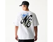 Tee New Era - Floral Graphic Oversized Tee - White