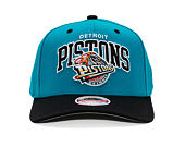 Cap Mitchell & Ness - NBA Team Arch Snapback - Detroit Pistons - Teal / Black