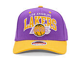 Cap Mitchell & Ness - NBA Team Arch Snapback - Los Angeles Lakers - Purple / Yellow