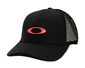 Oakley - Trucker Ellipse Hat - Pitch Black/Flame Red