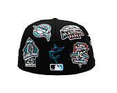 Cap New Era - MLB All Over Logo 59FIFTY - Miami Marlins - Team Color