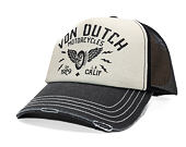 Cap Von Dutch - Trucker - Calif. Motorcycles 1929 Grey/Distressed Black Denim