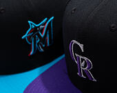 Cap Nike - Dri-Fit Pro - Colorado Rockies - Black 00A/Court Purple 51L