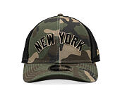 Cap New Era - MLB Wordmark Camo 9FORTY M-CROWN - NY Yankees - Woodland Camo