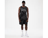 Shorts New Era - Branded Print Mesh Shorts - Black