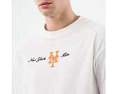 New Era - MLB Script Oversized Tee - NY Mets - White