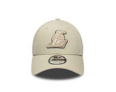 Cap New Era - NBA Team Outline 9FORTY - LA Lakers - Stone / Black
