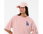 Tee New Era - MLB Cap Graphic Oversized Tee - LA Dodgers - Pink Rouge