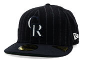 Cap New Era - MLB Moon Cooperstown 59FIFTY - Colorado Rockies - White And Navy Pinstripe