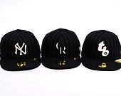 Cap New Era - MLB Moon Cooperstown 59FIFTY - NY Yankees - White And Navy Pinstripe