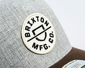Cap Brixton - Crest C Mp Snapback - Heather Grey/Pinecone Brown