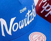 Cap Mitchell & Ness - Player Script Hwc - NBA - Dallas Mavericks - Dirk Nowitzki - Blue