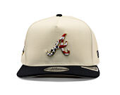 Cap New Era - MLB "American Flag" 9FIFTY - Atlanta Braves - Chrome White