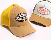 Cap Von Dutch - California Checkered Patch Baseball - Tan / Yellow