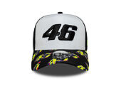 Cap New Era - VR 46 Print Visor 9FORTY A-Frame Trucker - Black