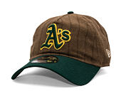 Cap New Era × Three Looms - Chestnut Pinstripe 9TWENTY A-Frame - Oakland Athletics
