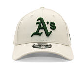 Cap New Era - MLB League Essential 9FORTY - Oakland Athletics - Stone / Dark Green