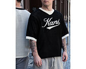 Tee Karl Kani - Cursive Varsity Crochet Boxy T-Shirt Black
