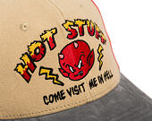 Cap Capslab - Hot Stuff Trucker - Come Visit Me In Hell Distressed - Sand / Red