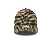 Womens Cap New Era - MLB Houndstooth 9FORTY M-CROWN - LA Dodgers - New Olive