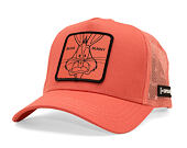 Cap Capslab - Looney Tunes Trucker - Bugs Bunny Line Art Patch - Coral