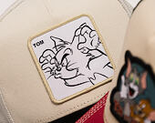 Cap Capslab - Tom & Jerry Trucker - Tom Line Art Suede Visor - Off White / Black