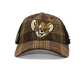 Cap Capslab - Tom & Jerry Trucker - Jerry Wink Checkered - Brown / Black