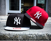 New Era 9FIFTY Cotton Block New York Yankees Snapback Scarlet / Black Cap