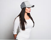New Era Jersey Trucker 9FORTY Grey Snapback Womens Cap