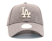 New Era Jersey Essential Los Angeles Dodgers 9FORTY Grey Heather/Khaki Strapback Womens Cap