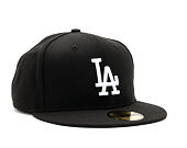 New Era 59FIFTY MLB Basic Los Angeles Dodgers Fitted Black / White Cap