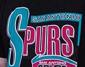 Mitchell & Ness San Antonio Spurs Centre Circle SSTEINTL930 Washed Black T-Shirt