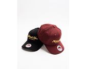 Mitchell & Ness Pinscript Redline Snapback Branded Black / Gold Cap