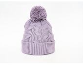 Under Armour Around Town Pom Beanie Plum Womens Beanie