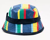 Karl Kani Signature Reversible Stripe Bucket Hat navy/red/yellow