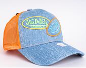 Von Dutch Russel Trucker Denim Blue/Orange Cap