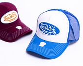 Von Dutch Boston Trucker Cotton Twill White/Blue Cap