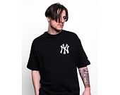 New Era MLB Floral Graphic Oversized Tee New York Yankees Black / Optic White T-Shirt