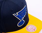 Kšiltovka Mitchell & Ness NHL Team 2 Tone 2.0 Snapback St. Louis Blues Blue / Yellow