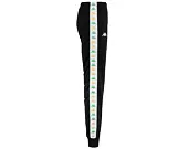 Dámské tepláky Kappa 222 BANDA WRASTORIAI SLIM Black-White-Green Dusty