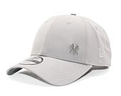 New Era 9FORTY Flawless Logo New York Yankees Strapback Gray Cap