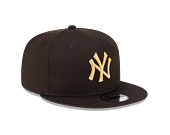 Kšiltovka New Era 9FIFTY MLB League Essential New York Yankees Dark Brown / Bronze