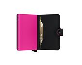 Peněženka Secrid Miniwallet Matte Black & Fuchsia