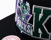 Kšiltovka Mitchell & Ness Varsity Bust Snapback Hwc NBA MILWAUKEE BUCKS Black
