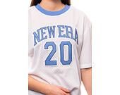 Dámské šaty New Era Arch Wordmark Mesh Dress White / Copen Blue