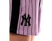 Dámské kraťasy New Era MLB Lifestyle Shorts New York Yankees - Pastel Lilac / Black
