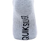 Balení dvou párů ponožek Quiksilver Basic Crew Socks White/Grey
