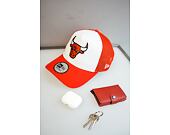 New Era 9FORTY A-Frame Trucker NBA Team Clear Black Chicago Bulls Optic White / Red Cap